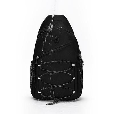 Bolso de Pecho Bolso Cruzado para Hombre Cuerda de Ajuste Bolso Cruzado Impermeable Simple Bolso para Hombre con Sentido Senior