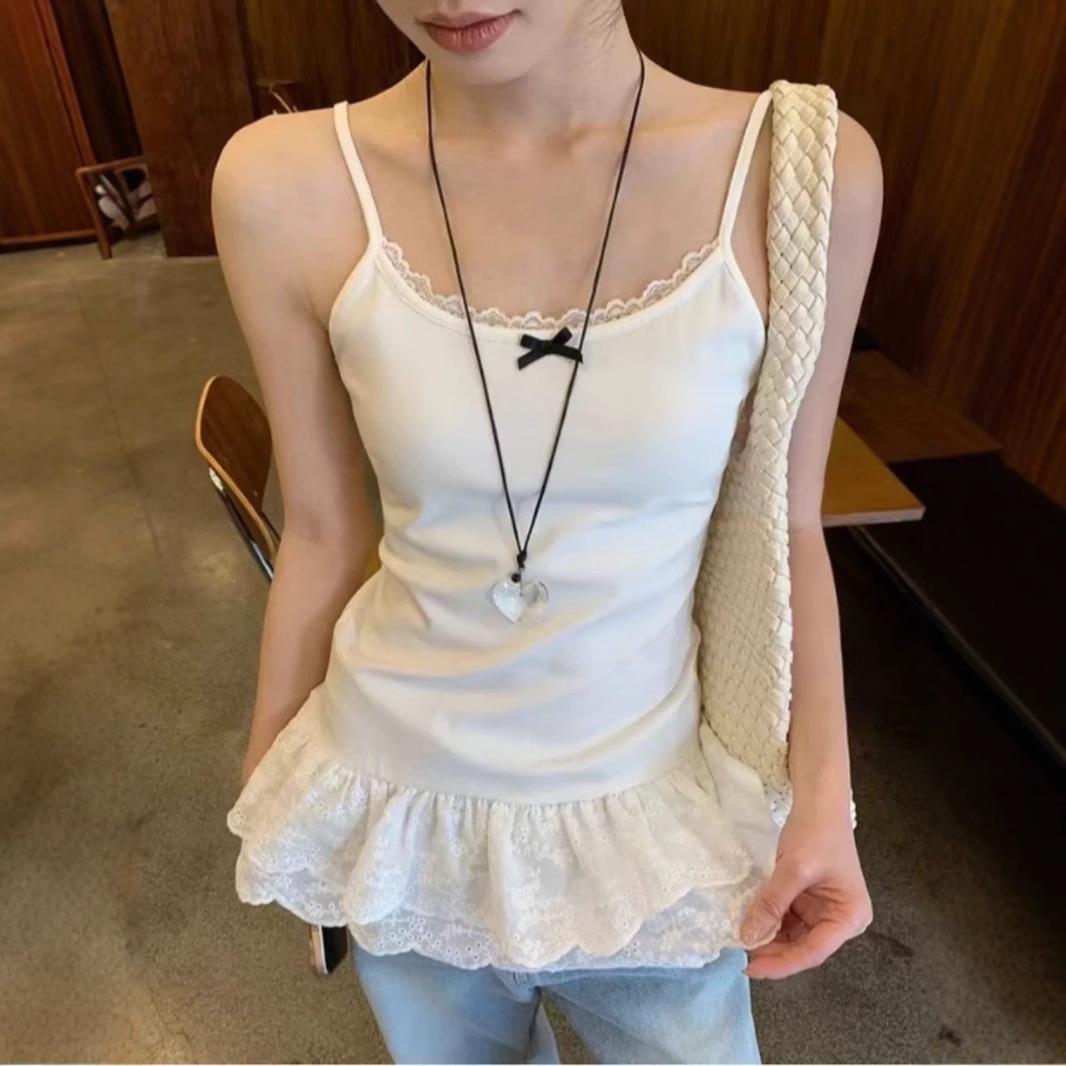 

Elegant French Summer Lace Dress for Women S білий