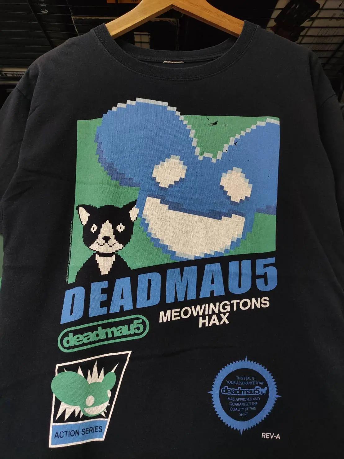 deadmau5 Gift For Friends Black T-Shirt Cotton All Size 7D1653 S
