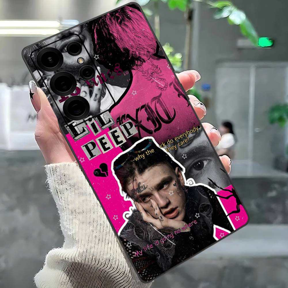 Classic Emo Rapper L-Lil P-Peep Phone Case For Samsung S 24 Fe 25 Ultra Plus 20 Lite 21 30 22 23 24 22 Ultra 5G Fundas