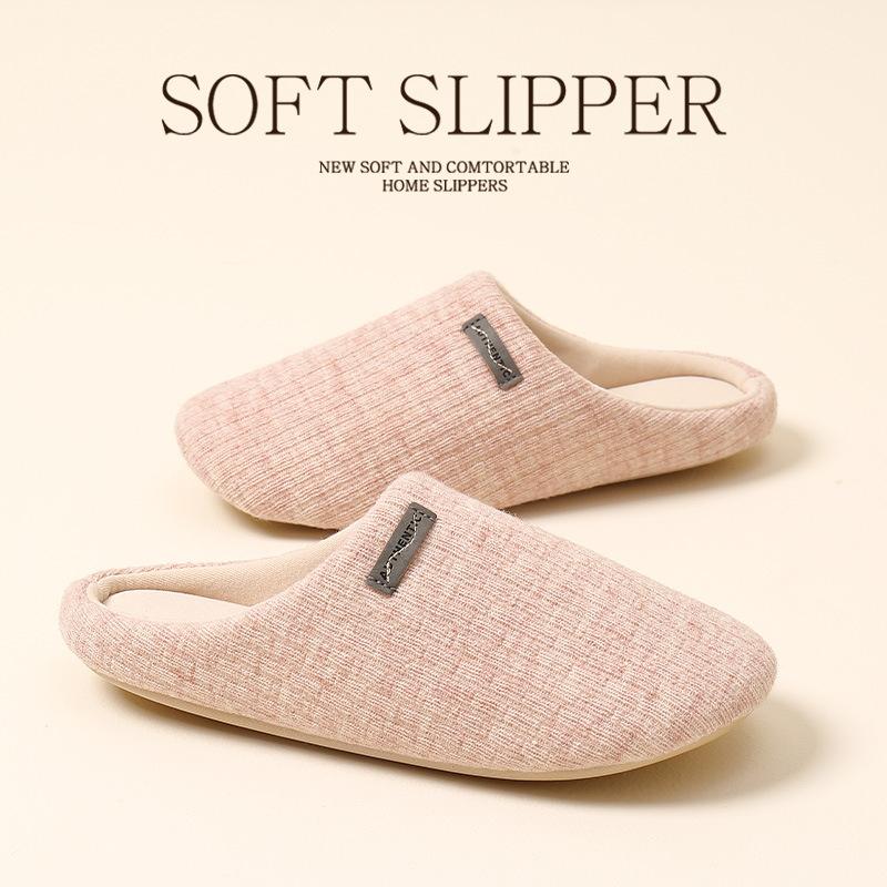

Cotton slippers men s and women s indoor and outdoor winter new non-slip thick soft bottom warm plush couple slippers 36-37