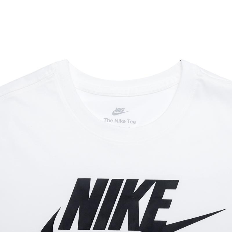 New Nike Casual Sportswear Men's White Top+Black Shorts AR5005-101+BV6856-010