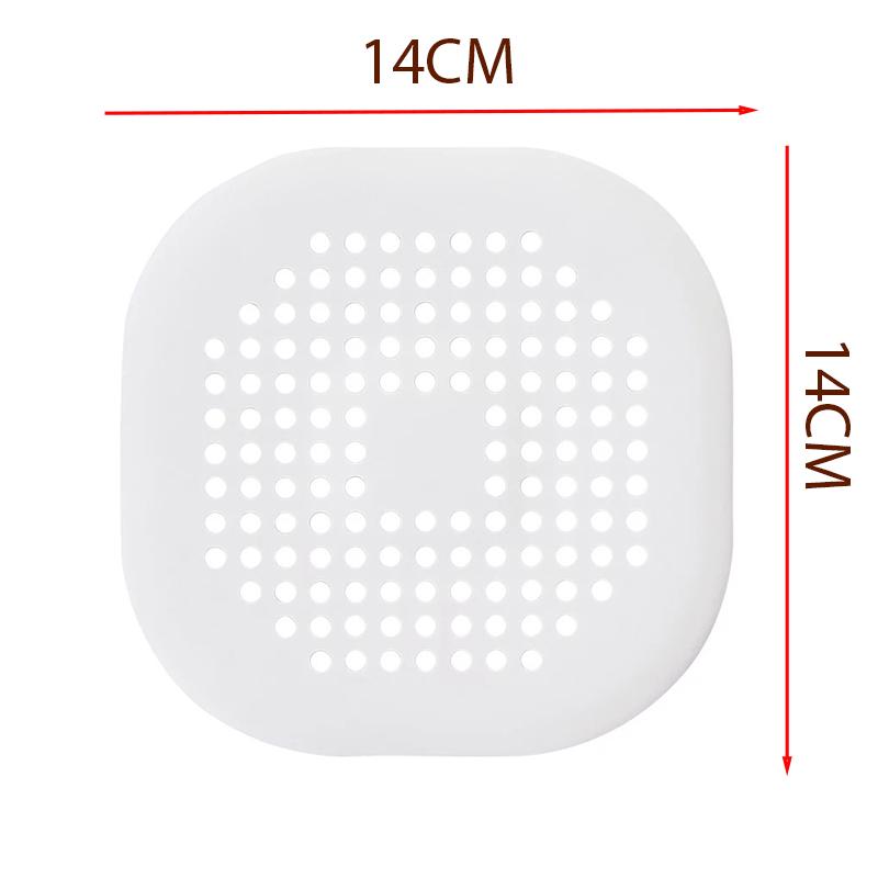 

Anti Clogging Silicone Floor Drain Cover for Sink, Bathroom Drainage Outlet, Hair Anti Clogging Filter, Sewer Outlet, Filter SCR білий