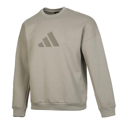 Série Estilo de Vida Esportivo Camisola Quente de Gola Redonda Confortável de Manga Comprida Masculina Camisola Verde JI8771