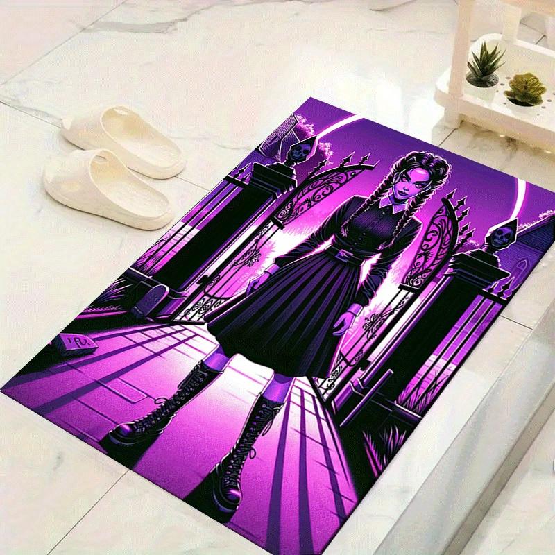 

1pc Wednesday Pattern Area Rug, Anti slip Non Shedding Stain Resistant Carpet 60cm by 90cm