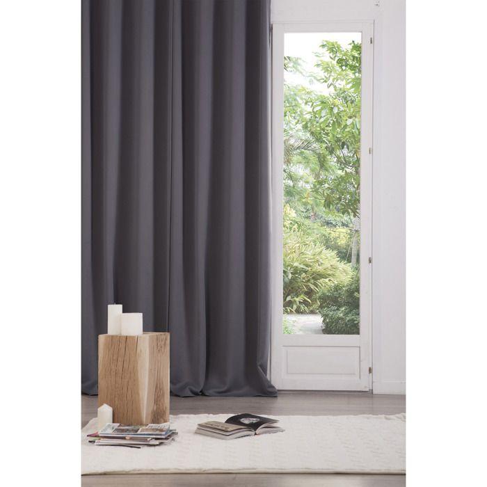 Set of 2 Slate Grey Blackout Curtains 135x240cm - Atmosphera Interior Designer