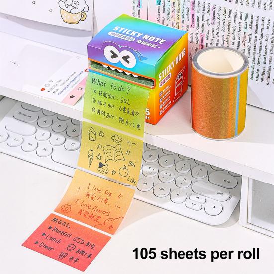 Cute Animal Sticky Notes Self Adhesive Cartoon Animal Memo Pads Pull-Out Sticky Notes To-Do List for Office School Supplies