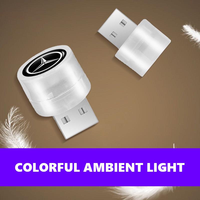 For Benz Car Styling LED Atmosphere USB Light Interior Lighting Lamp Auto Accessories Exclusive AMG W124 W203 W204 SPRINTER V