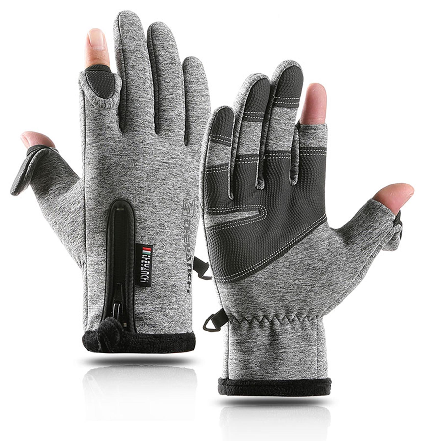

Yanbiguo Thick Warm Winter Gloves For Men&Women-Thermal Full Finger Touch Screen Cycling Glove For Running,Driving,Hiking,Skiing L