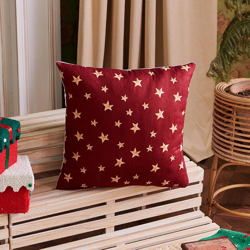 1Pc Christmas Cushion Cover For Living Room Bedroom Christmas Tree Gift Box Printed Pillowcase Festival Decor 45X45Cm