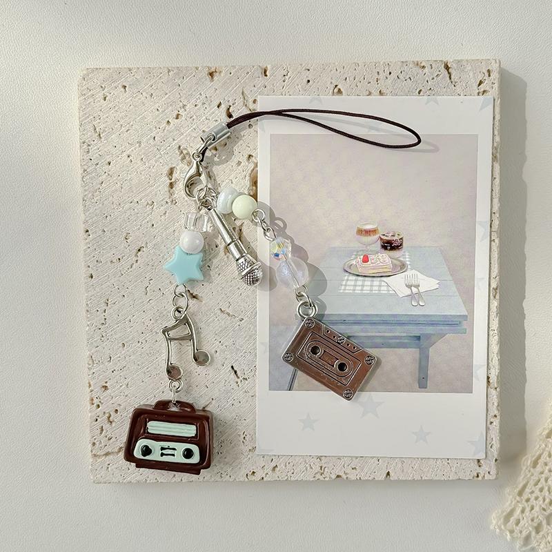 Y2K Telefon Charm Różowy Brelok Brelok Brelok Torba Telefon Łańcuszek Uroczy Akcesorium Dla Dziewczyn Kobiety Biżuteria