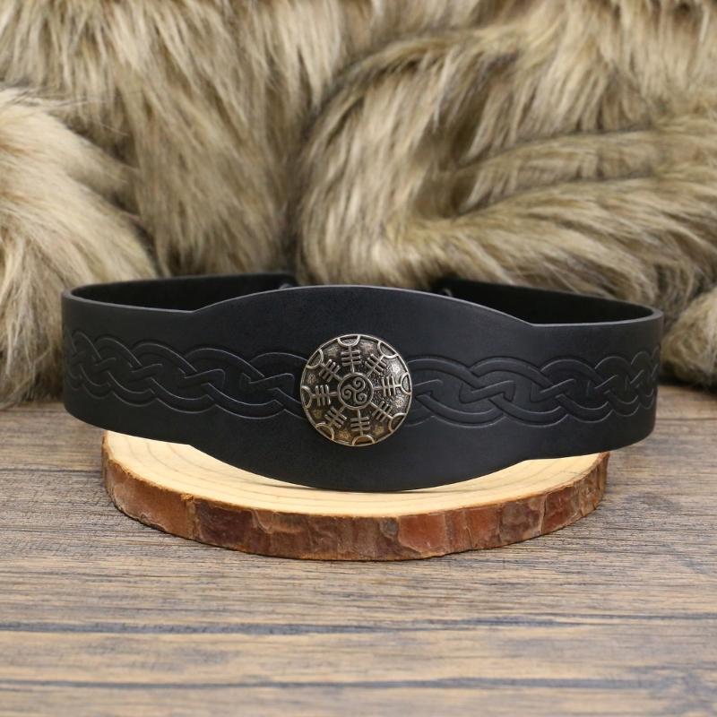 Vintage Embossing Pattern Headband Medieval Hairband for Cosplay Fans Stage Performers Historical Headband for Adult