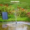 Solar Bird Bath Fountain Pump, 7V 1.4W Solar Water Pump Monocrystalline Silicon Square Floating Outdoor Waterscape Fountain