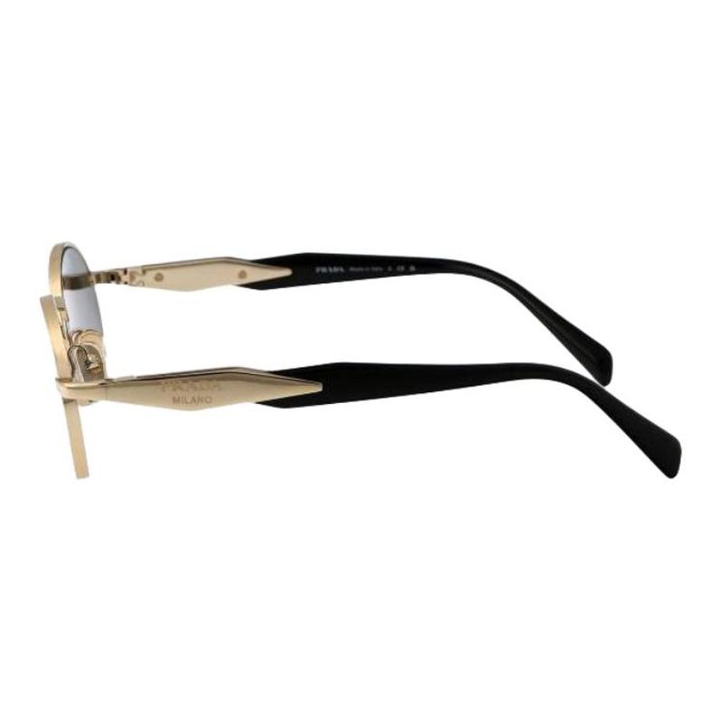 Prada Brand Logo Design, Metal, Oval, Sunglasses, Same Style for Men and Women, Couple Style, Gold