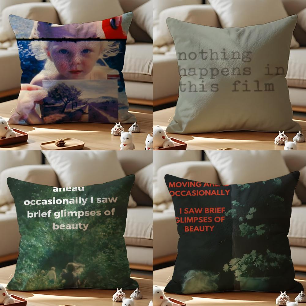 As I Was Moving Ahead Occasionally I Saw Brief Glimpses Of Beauty Cushion Cover Pattern Printed Pillowcase For Living Room Sofa