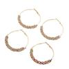 Fashion Jewelry Colorful Large Hoop Earrings Round Exaggerated Zircon Earrings Crystal Jewelry Studded Earrings Party