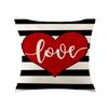 New Valentine's Day Pillow Nordic Love Cushion Pillow Cover Hand-painted Printed Pillow Sofa Bedside Cushion Cover