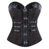 Vintage Steampunk Bez Ramínek Žakárový Pas Zúžující Štíhlý Tvarující Bustier