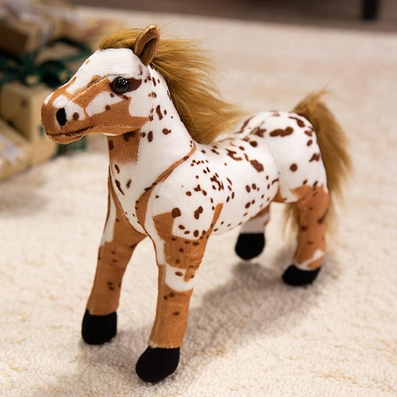 Horse Plush Toy Cartoon Cute Animal Doll Room Decoration Children Gift Holiday