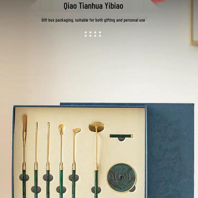 High-Temperature Brass Kodo Incense Tools: Inlaid Copper Mold for Home Incense Making