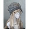 Anti-EMO fun emotional expression "the strongest" full drill fine flash black cold hat wool hat knitted hat