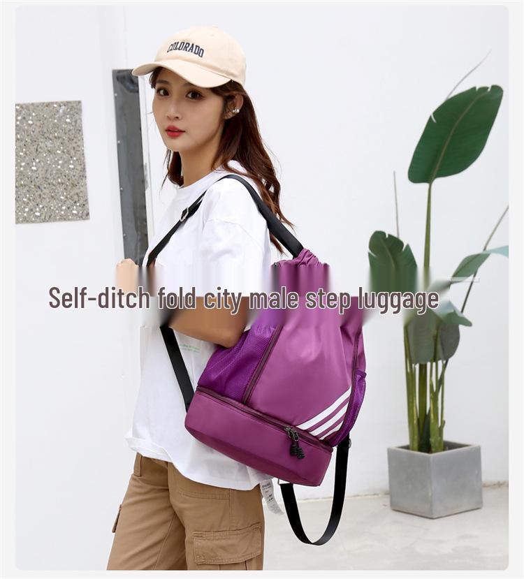 Multifunctional Outdoor Sports Backpack with Shoe Compartment - Basketball, Football, Swimming, Hiking Drawstring Bag, Large Capacity