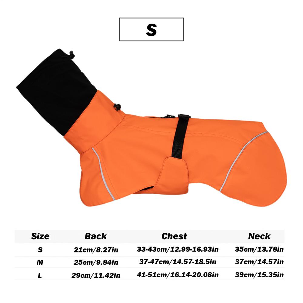 Rain Coat For Dogs Dog Rain Jacket For Small Medium Doggy Lightweight Reflective Pet Poncho Adjustable Jacket Clothes For Puppy