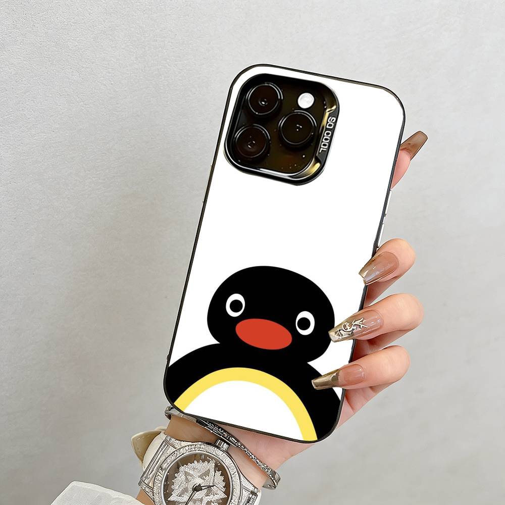 cartoon Phone Case For iPhone 17,16,15,14,13,12,11 Plus,Pro Max,XS,Colored Silver Plated Inside Cover
