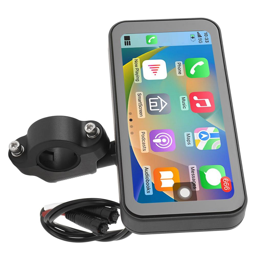 6.25inch Motorcycle Wireless Touch Screen for Carplay for Android Auto Water Resistant Portable Motorbike GPS