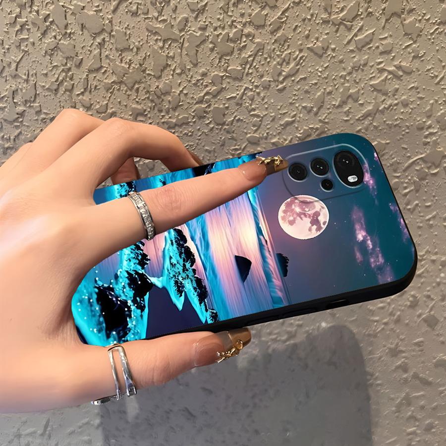 Case for Motorola Moto G71 G22 Edge40 G32 G53 G30 Edge 20 Pro 30 Lite G51 G73 G60s G52 G50 Phone Cover Ocean Scenery Pattern