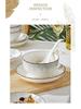 2025 Modern Ceramic Dinnerware Set - Underglaze Rice Bowls, Plates, and Chopsticks