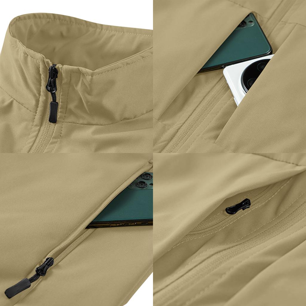 Gilet Leggero da Uomo Multi Tasche per Esterno Asciugatura Rapida da Pesca Giacca Senza Maniche Impermeabile da Montagna Adatto per Escursionismo e Viaggi