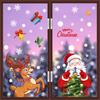 2025 Abnehmbarer statischer Weihnachts-PVC-Aufkleber Weihnachtsmann Elch Fensteraufkleber Verschönern Schneeflocke Wandtattoos Neujahrsparty Glaspaste