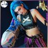 Halloween Cosplay Costume LOL Coswear League Of Legends Battle Of Two Cities Jinx Cosplay Costume Game Anime Game Cos