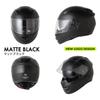 ISHINO SHOKAI LIBERTER 736 Full-Face Motorcycle Helmet, ISN21402, Free Size (Approx. 57-60cm), Matte Black