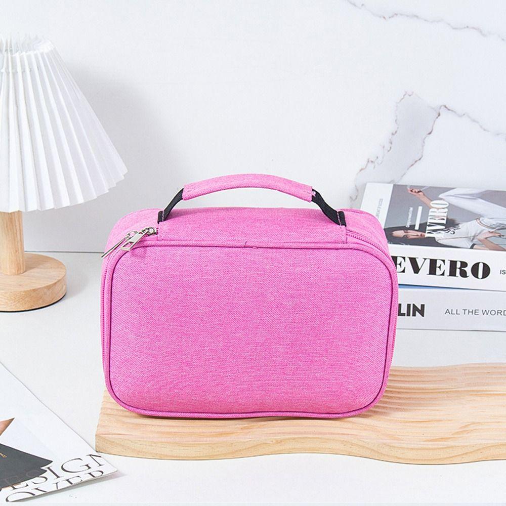 72 Hole Art Storage Pen Case Aesthetic Oxford Cloth Pencil Case Classified Storage Box  Student