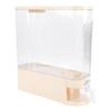 Rice Dispenser with Cup PP Sealed Slim Dry Food Storage Grain Container Bin for Pantry Home Kitchen Organization