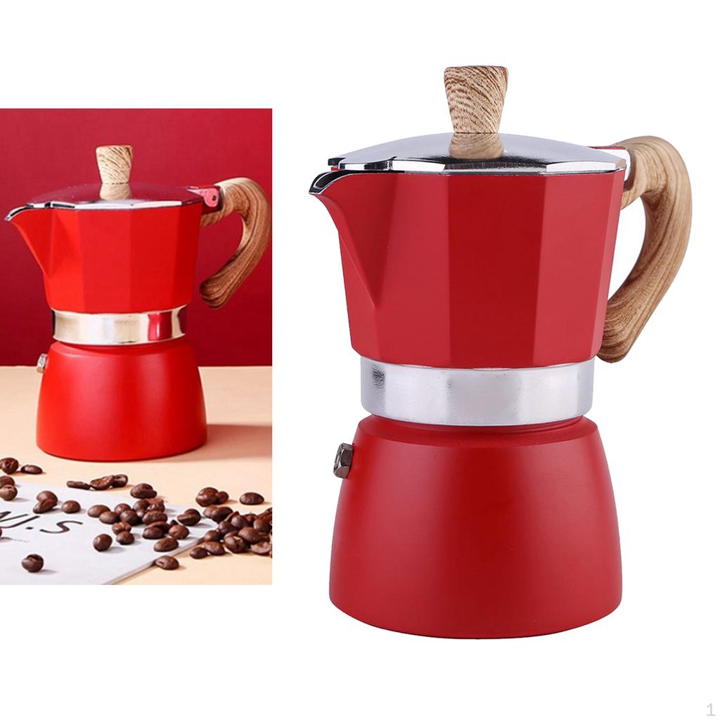 Coffee Maker Portable Aluminum Percolator Pot Espresso /6Cups Easily