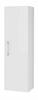 Wall-hung bathroom column, white gloss, 125x33cm, soft-close Pinia