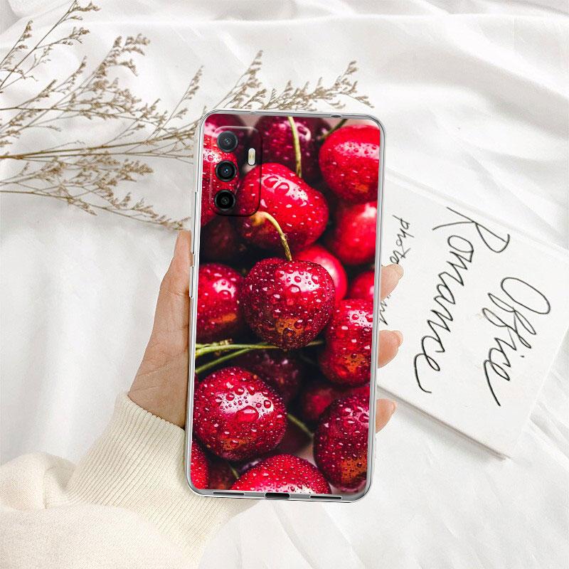 Kirsch Sommerfrucht Transparente Handyhülle für Motorola Moto G7 G8 G9 G84 G85 G73 G24 G15 Z2 Play Power Plus