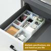 Japanese-Style Multi-Compartment Drawer Organizer With Transparent Tabletop Combinable