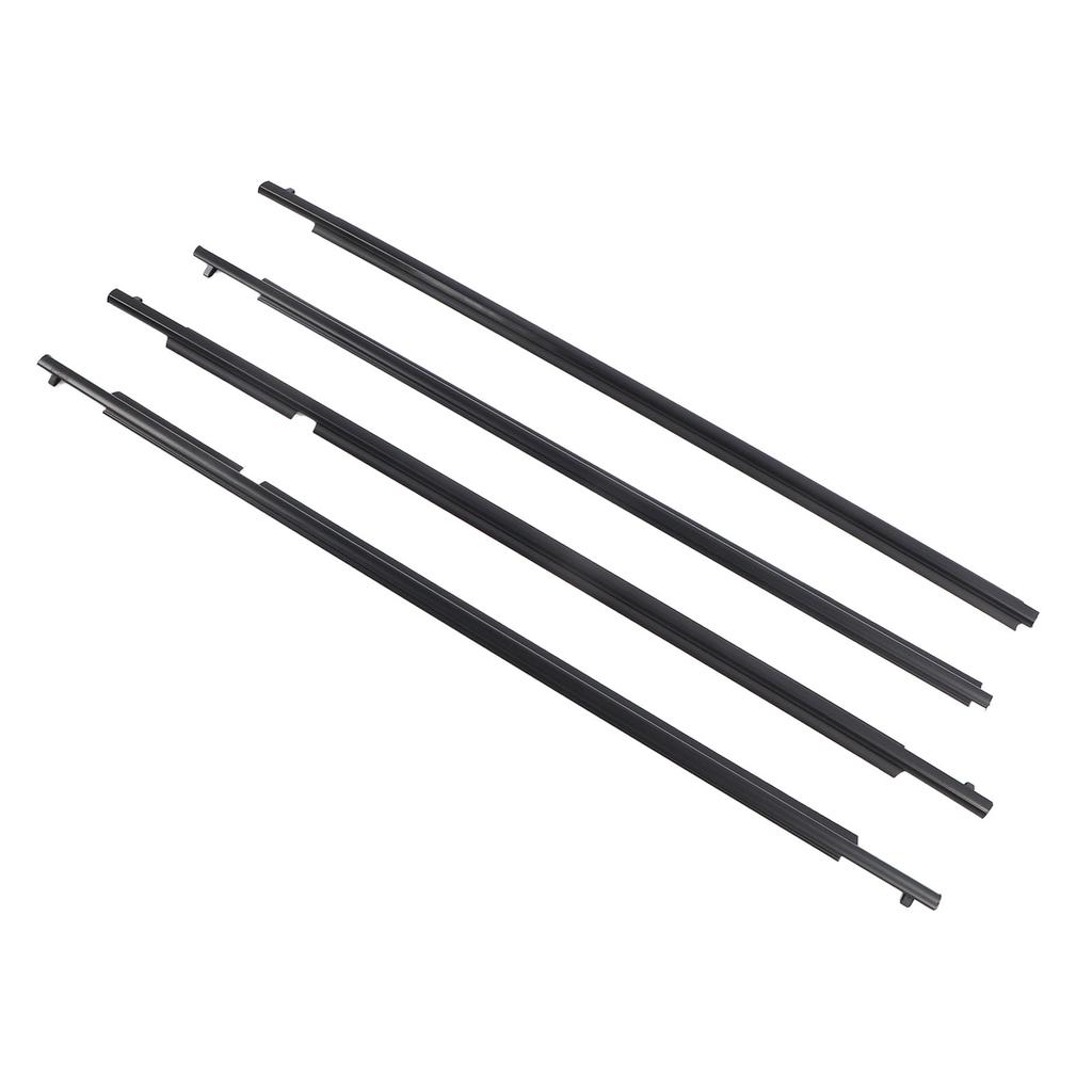 4 Pcs Door Belt Molding Weatherstrip 75710?12820 Rubber Window Seal Belt Set Replacement for Scion