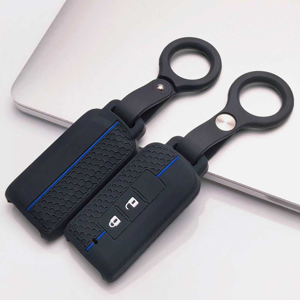 Key Fob Cover for Mitsubishi Outlander ASX Lancer Pajero Sport L200 Triton Eclipse with Keychain Anti-Scratch Surface Shockproof Structure
