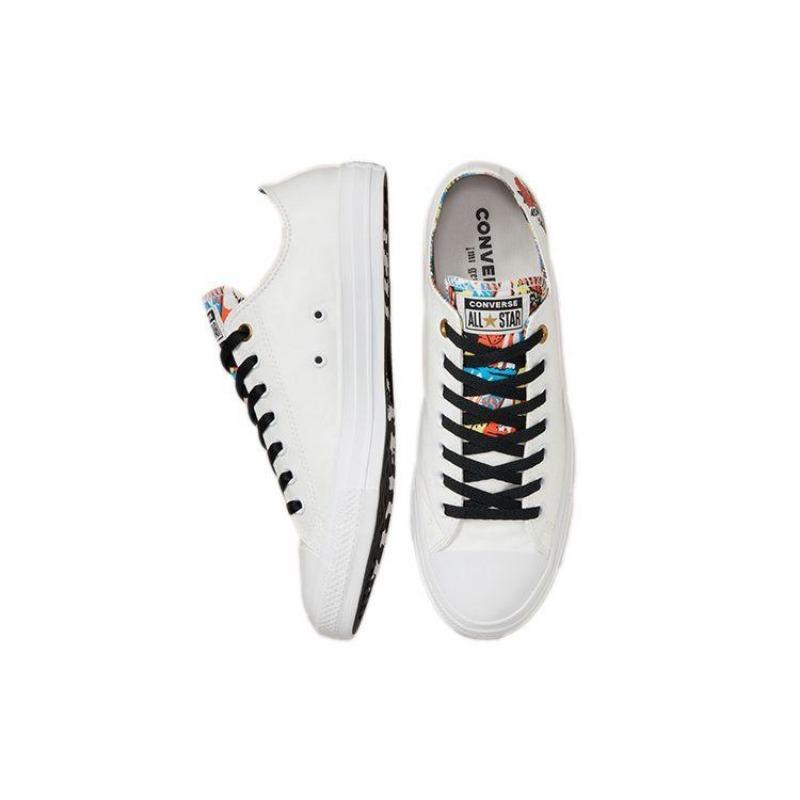 Converse Chuck Taylor All Star Mi Gente Unisex Low Canvas Shoes White Black 171495C