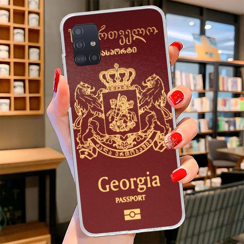 Georgia Flag Cover Phone Case For Samsung Galaxy A12 A22 A32 A52 A72 A02S Phone Case Note 20 Ultra 10 S10 Plus A51 A71 A50S A20S