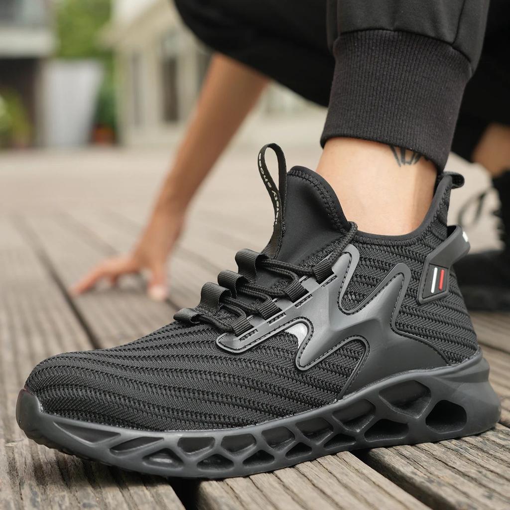 Man Safety Shoes Puncture-Proof Work Sneakers Lightweight Work Shoes Men Steel Toe Shoes Safety Boots Indestructible Shoes