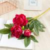 Peony Artificial Flower Decor With Silk Material For Wedding Home Office Display