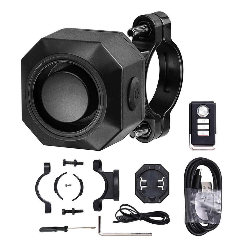 

Electric Bike Alarm 110db Loud Waterproof Cycling Security System Bicycle Security Anti Theft System For Scooter Motorcycle Car чорний
