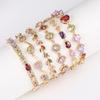 18K De Oro Gold Plated Cubic Zirconia Copper Pro Mayor Pulsera De Mujer Fashion Jewelry Custom Diamond Women Bracelet