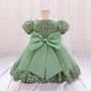 Sequin Kids Dress Summer Birthday Wedding Flower Girls Dress Toddler Baptism 1st Birthday Dress Baby Girl Clothes Princess Wedding Party Kids Costume